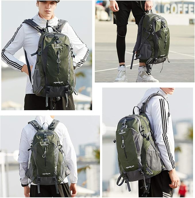 40L Waterproof Lightweight Hiking,Camping,Travel Backpack for Men Women