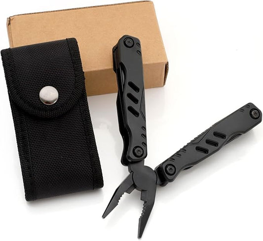 All In One Tool Multi-tool 13-in-1 Multitool Needle Nose Plier, Stripper, Wire Cutter,Bottle Opener,Can Lifter,Cross Screwdriver,Saw Blade For Outdoor, Survival, Camping, Hunting and Hiking