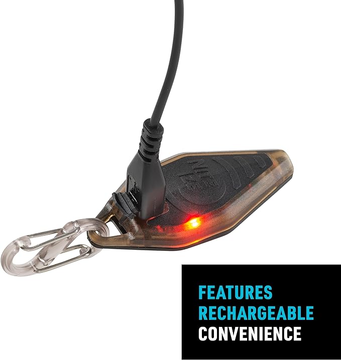 Nite Ize Radiant Rechargeable Microlight - Rechargeable Keychain Flashlight with LED Light - Microlight for Travel, Camping, Car Key Keychain & House Key Keychain - 12 Lumen Light