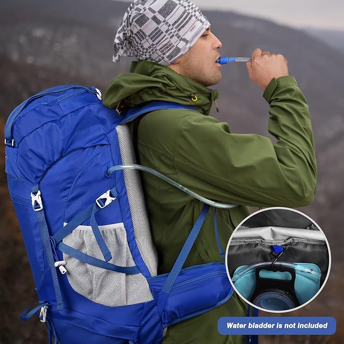 HOMIEE 50L Hiking Backpack Travel Bag Waterproof Camping Backpack with Rain Cover Lightweight Backpacking Backpack Rucksack