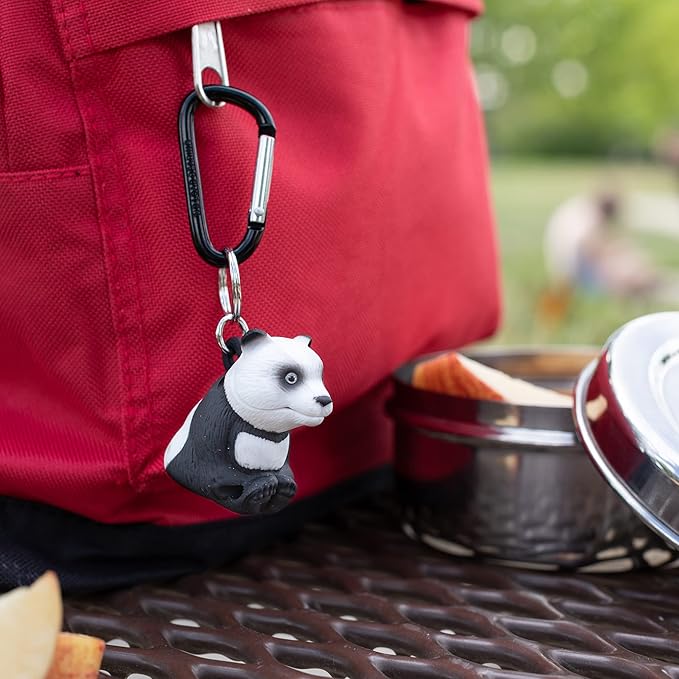 Big Discoveries WildLight Animal Carabiner Flashlight - Fun Mini Keychain Flash Lights for Kids, Nurses, Camping