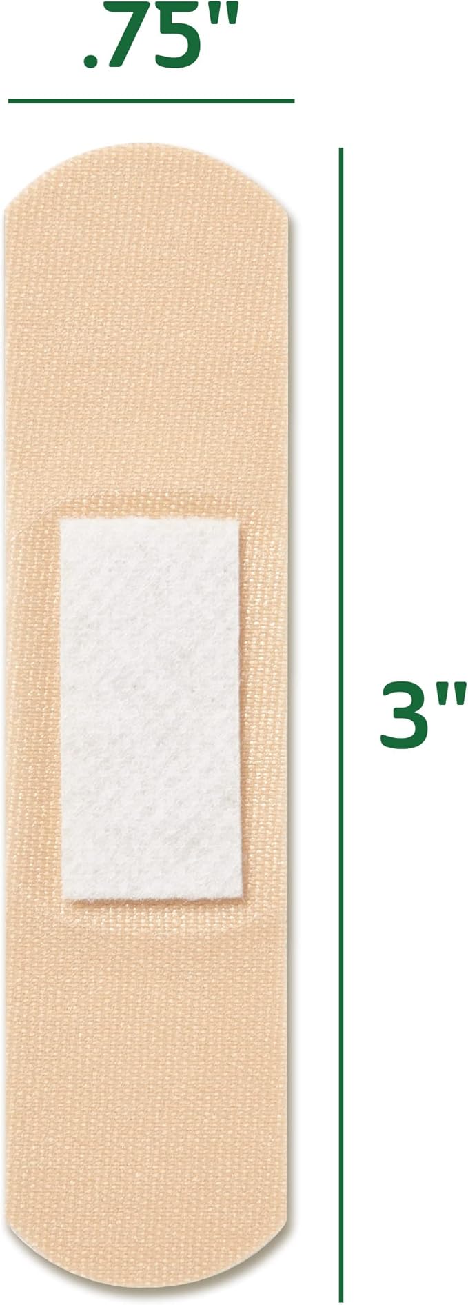 CURAD Naturals Aloe Vera & Vitamin E Bandages 0.75" x 3", Individually Wrapped Sterile Bandage, First Aid Kit Essential, Protects Scrapes and Cuts, Absorbent and Self-Adhesive, 30-Count Box