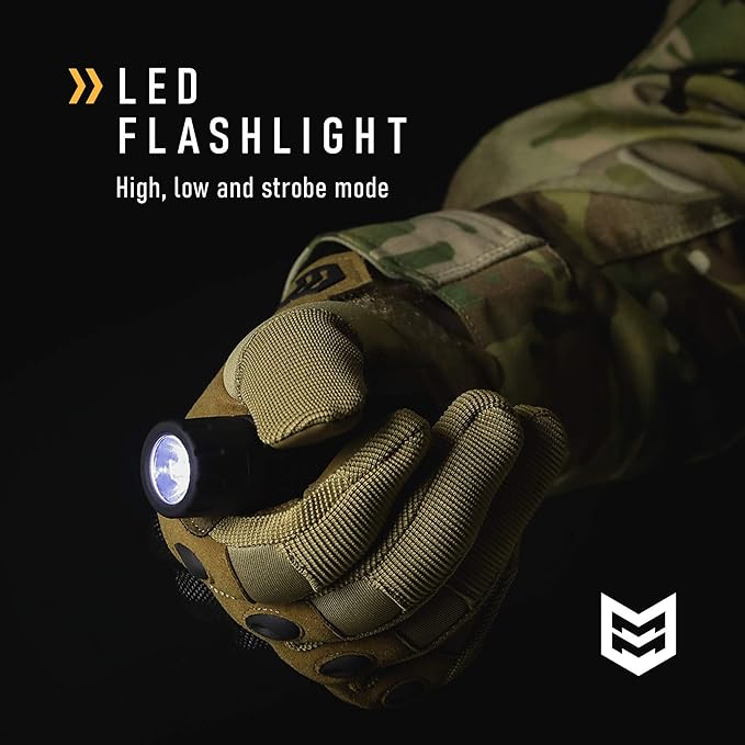 Mission Made Tactical Torch with Plasma Flameless Lighter Windproof Waterproof Electric Dual Arc Rechargeable USB Cord