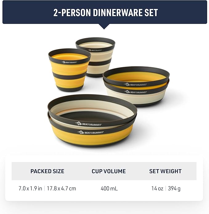 Sea to Summit Frontier Ultralight Collapsible Dinnerware Set