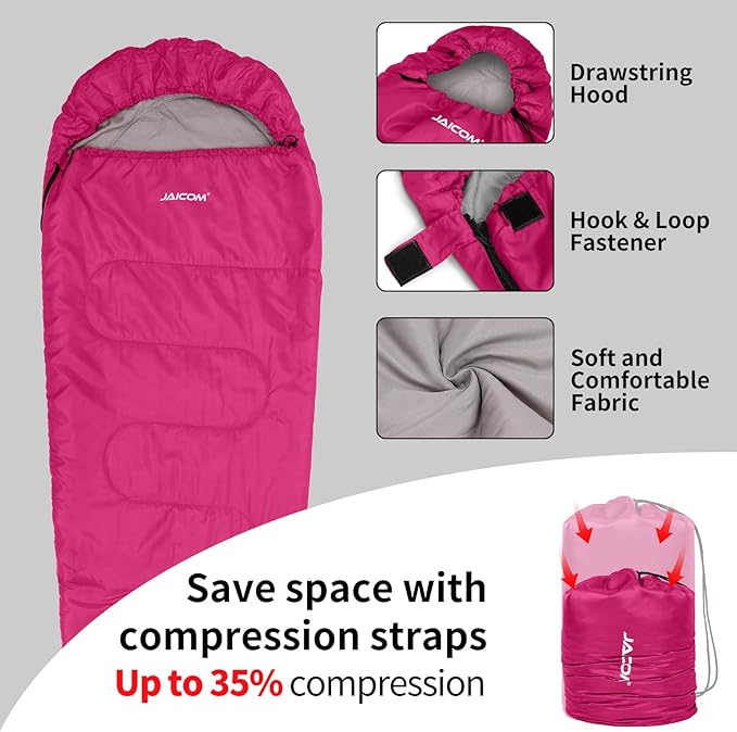 Cold Weather Mummy Sleeping Bag 15°F Extreme 3-4 Season Sleeping Bag for Adults - 0 Degree Winter Sleeping Bag, Machine Washable for Hiking Backpacking & Outdoor Activities