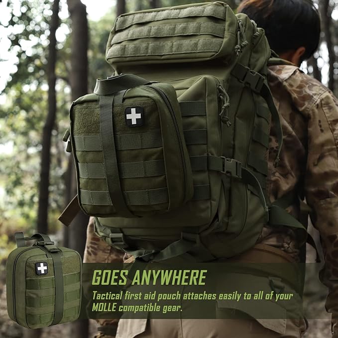 First Aid Bag Empty Medical Ifak Pouch Molle EMT Pouches Rip-Away Tactical Military Trauma Emergency Medic Bag