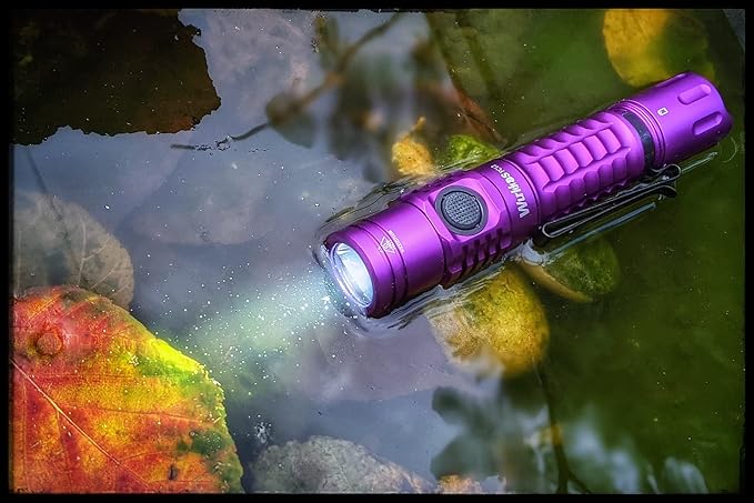 Wurkkos Tactical Flashlight, 2000 Lumen Super Bright Flashlight, Rechargeable Flashlight 345m Long Rang, Dual Switch, IPX8 Waterproof EDC Flashlight for Emergencies, Camping, Hiking