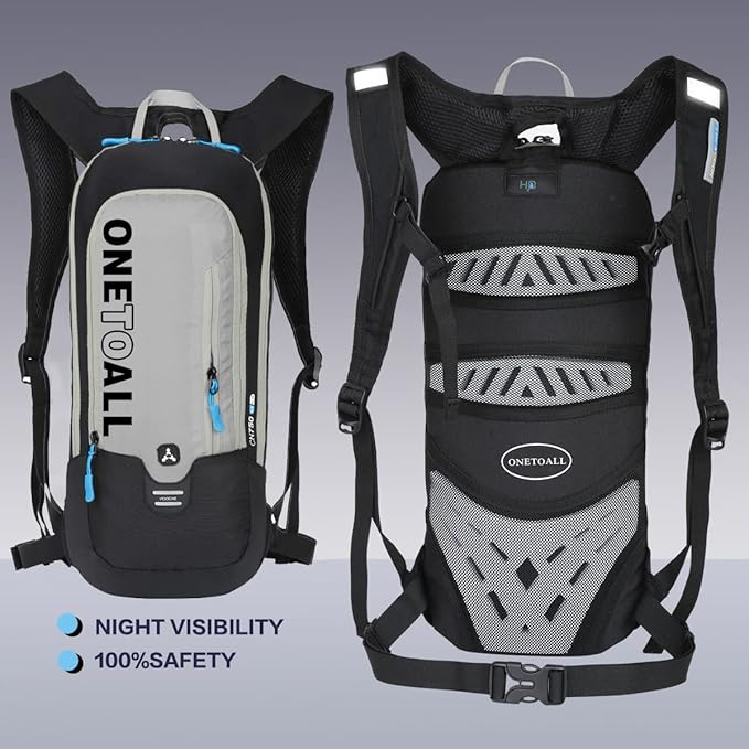LOCAL LION Running Backpack for Men & Women, Lightweight Hydration Backpack 6L, Bike Rucksack Breathable for Biking Travelling Hiking