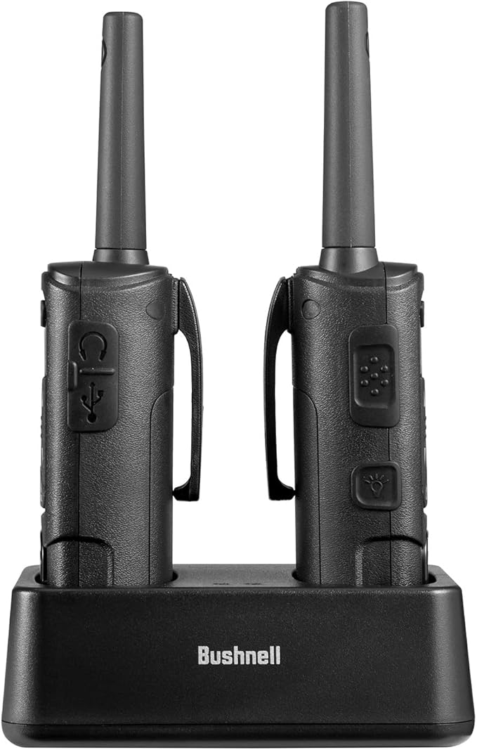 New Bushnell LPX550 Walkie Talkie Radio - Reliable Quality, Rugged Design, 2W Power for 36 Miles of Range, Two Way Radios Equipped for Wherever Life Takes You (2 Pack)