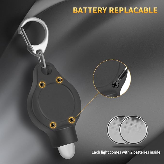 RISEMART Keychain Flashlight, 5 Pack Portable Mini Keychain Light, 14 Lumens Bright LED Keychain Flashlight for Ourdoor Camping Emergency Hiking