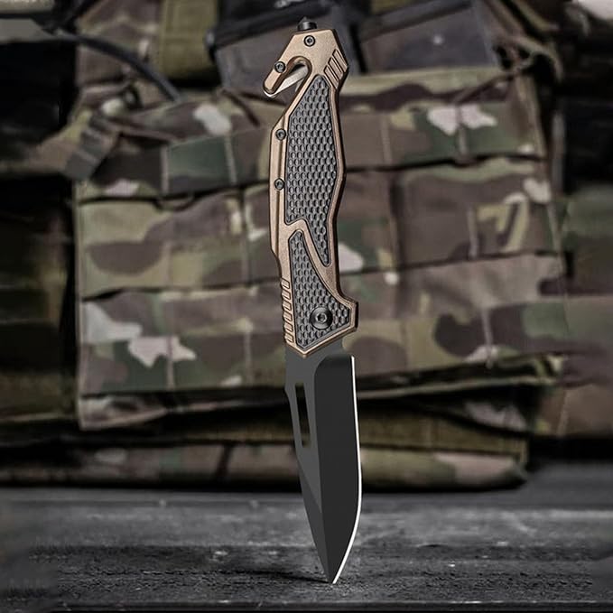 10MOONS Folding Pocket Knife, 8inch Assisted Opening Folding Knife, Tactical Pocket Knife Ourdoor Hiking Camping Tactical Survival and EDC