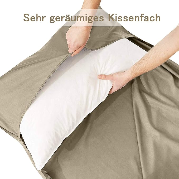 Sleeping Bag Liner,Travel Sheets & Adult Sleep Sack for Backpacking,Hotels & Hostels,Lightweight Single Camping Sleeping Bag Liners for Travel