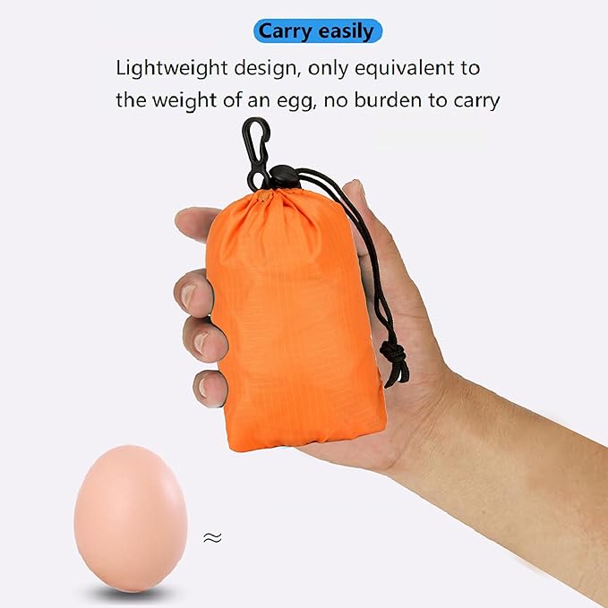 16L Hiking-Daypack Lightweight-Foldable Travel-Backpack Water-Resistant Camping Outdoor Packable Easy Carry-on Bag (Orange)