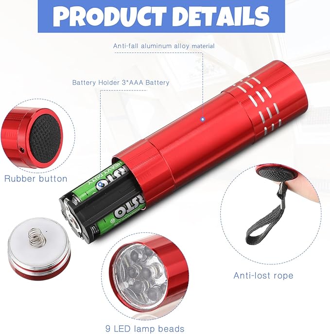 VIHOSE 40 Pcs Small LED Flashlight Bulk for Stocking Stuffers 40 LED Small Flashlights with 120 AAA Batteries Handheld Flashlights for School Night Reading Camping Mini Gifts for Kid Adult,4 Colors
