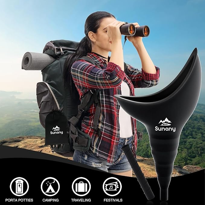 Female Urination Device, Reusable Female Urinal Silicone Women Pee Funnel Allows Women to Pee Standing Up, Portable Womens Urinal is The Perfect Companion for Camping,Outdoor,Travel