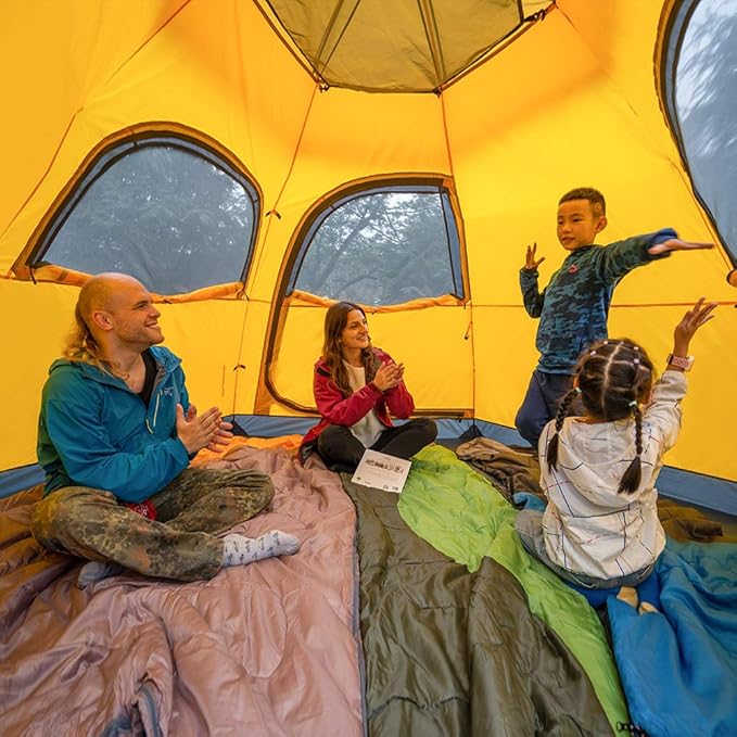 KAZOO Outdoor Camping Tent 2/4 Person Waterproof Camping Tents Easy Setup Two/Four Man Tent Sun Shade 2/3/4 People