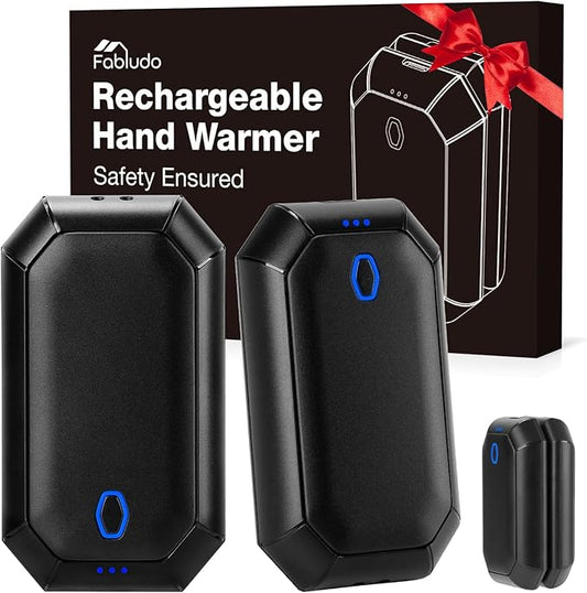 Hand Warmers Rechargeable, 2 Pack 4000mAh Electric Hand Warmer, USB 2 in 1 Portable Hand Warmer, 3 Heating Levels, Gifts for Women, Reusable Hand Warmers for Outdoors, Golf, Camping, Hunting
