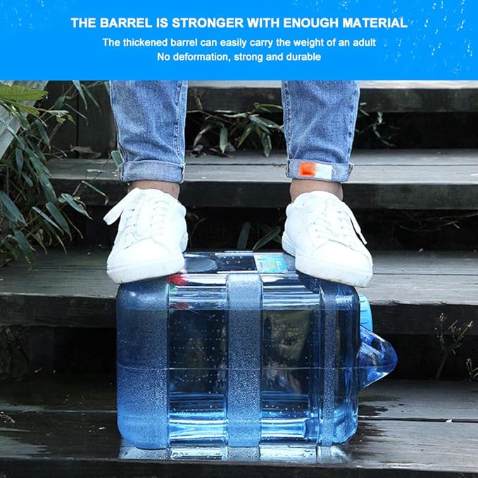 Water Storage Containers, Camping Water Container, Portable Water Tank with Faucet Camping Bucket with Tap Water Jug with Spigot BPA Free Emergency Water Storage for Outdoor Camping Hiking