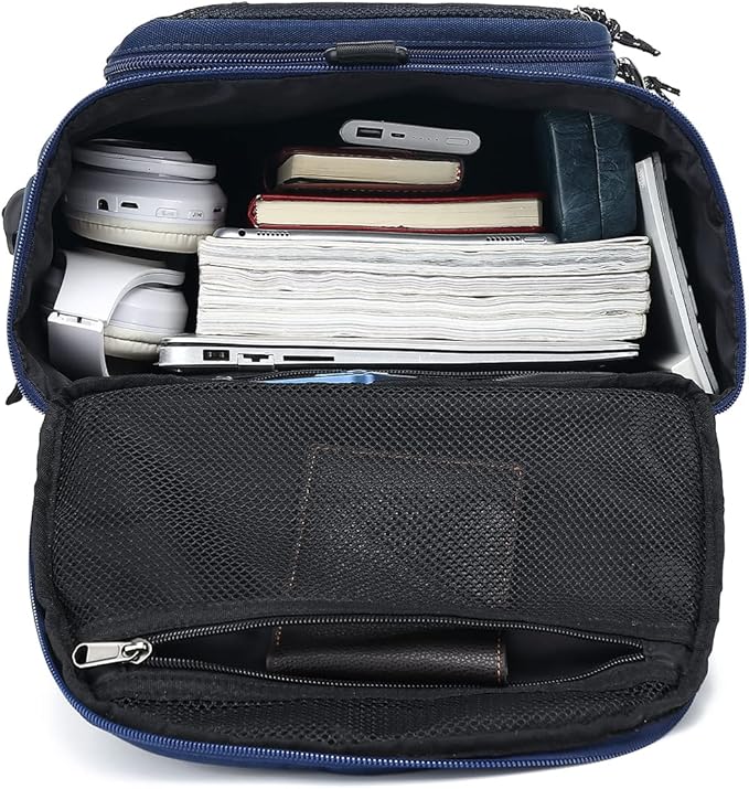 Gym Duffle Bag Backpack 4-Way Waterproof with Shoes Compartment for travel Sport Hiking laptop (dark blue) XL