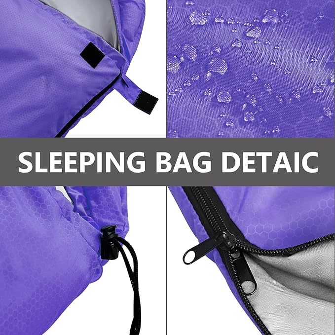 Sleeping Bags for Adults,Kids & Girls-Warm & Cold Weather Lightweight Waterproof Sleeping Bag Backpack with Compact Bag,Great for 3-4 Seasons Hiking,Camping and Outdoor Mountaineering