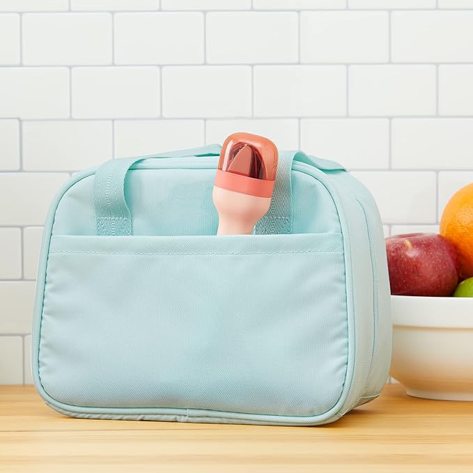 Zoku Pocket Utensil Set, Peach | Stainless Steel Fork, Knife, and Spoon Nest in Hygienic Case | Portable Design for Travel, School, Work, Picnics, Camping and Outdoor Home Use