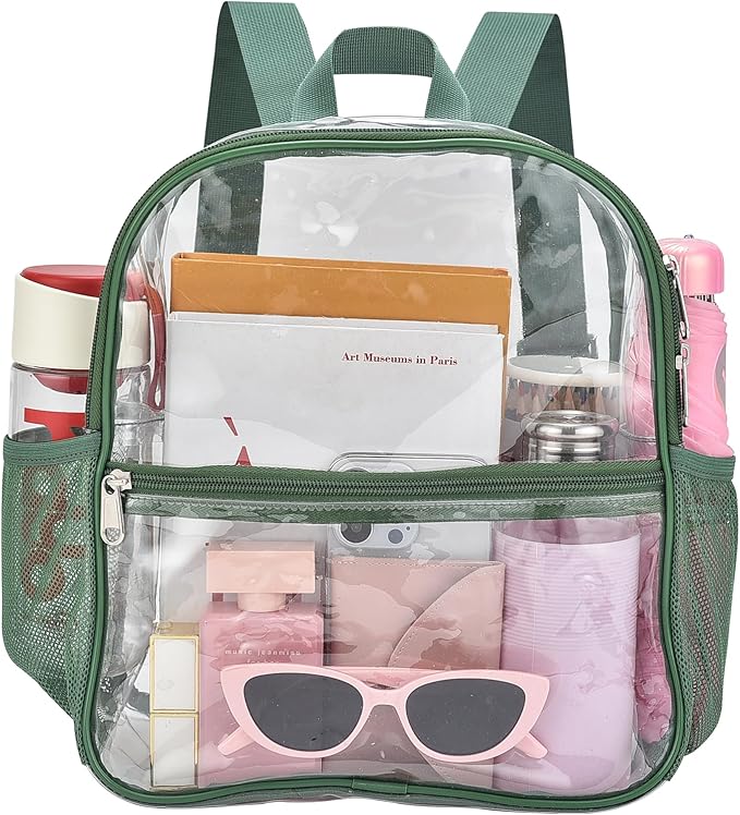 Oraben Clear Backpack for Stadium Events Stadium Backpack Waterproof 12x6x12 Clear Bag for for Concert Sport Work