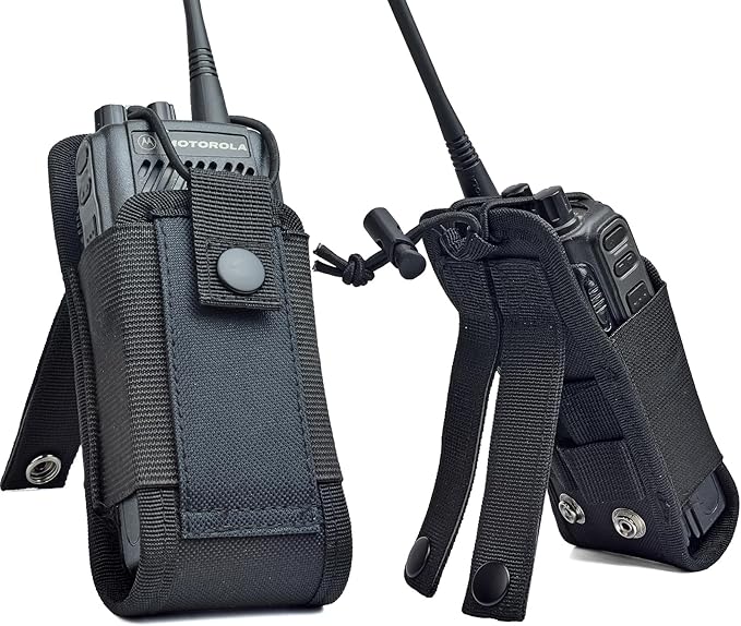 HYS Radio Holster MOLLE Pouch, Universal Walkie Talkie Holster Holder for Police Molle Vest, Walkie Talkies Nylon Holster