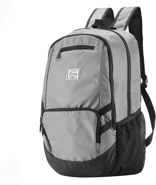 25L Lightweight Packable Backpack Handy Water Resistant Foldable Bag for Travel Camping Outdoor (Gray)