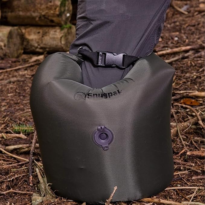 Snugpak Dri-Sak with Air Valve, Waterproof Storage Bag with Roll and Clip Seal, 40 Liter, Black
