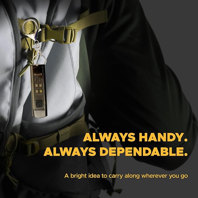200 Lumen Rechargeable Keychain Flashlight Waterproof