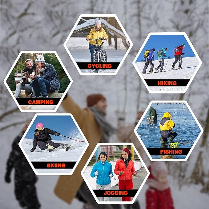 8 Pack Magic Hand Warmers, Reusable Snap Heat Packs, Reusable Pocket Hand Warmers, Portable Hand Warmers Used for Outdoor, Indoor, Working, Studying, Camping, Warm Gifts for Adults or Kid(P0125)
