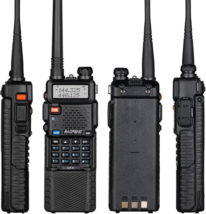 BAOFENG UV-5RX (Upgraded of UV-5R) Multi-Band Ham Radio, 136-174/400-520Mhz Receiving, Two Way Radio with 805s Antenna & 771 Antenna (2 Pack)