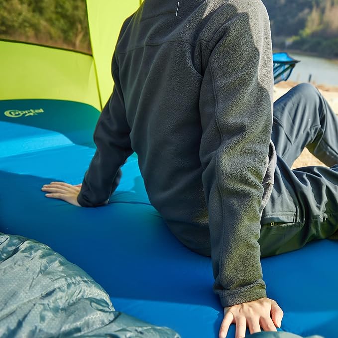 PORTAL Self Inflating Sleeping Pad for Camping, 3" Thick Memory Foam Camping Mat with Pillow, Comfortable Camping Insulated Pad Mattress for Outdoor