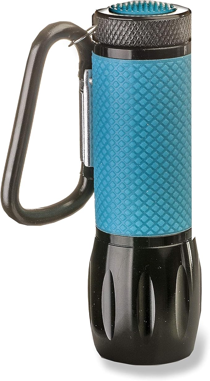 Carson UVSight PRO UV Flashlight with 9 Ultra Violet LED Bulbs and Carabiner Clip - Great for Detecting Pet Stains, Auto Leaks, Currency, Scorpions, Resin Curing & More (SL-44), Blue, XX-Large