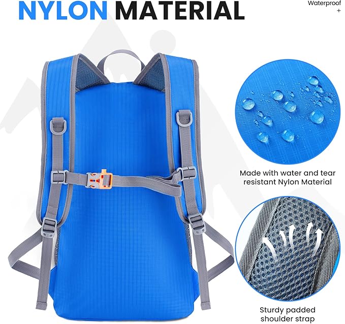Venture Pal 35L Ultralight Lightweight Packable Foldable Travel Camping Hiking Outdoor Sports Backpack Daypack