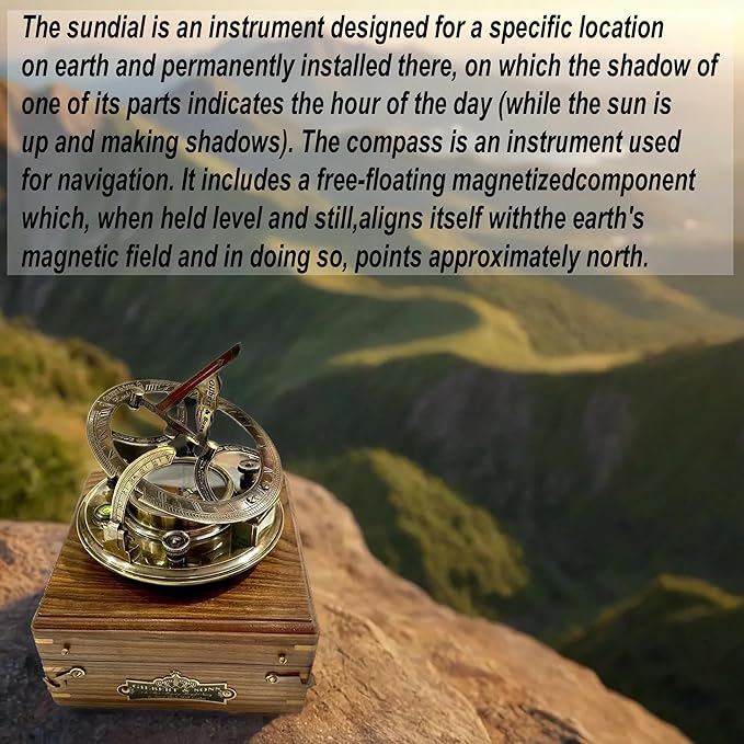 Engraved Brass Compass, Antique Nautical Vintage Directional Magnetic Compass, with Famous Scripture Quote, Baptism Gifts with Leather Case
