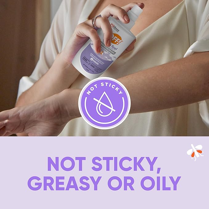 OFF! Clean Feel Insect Repellent Spritz with 20% Picaridin, Bug Spray with Long Lasting Protection from Mosquitoes, Feels Good on Skin, 4 oz