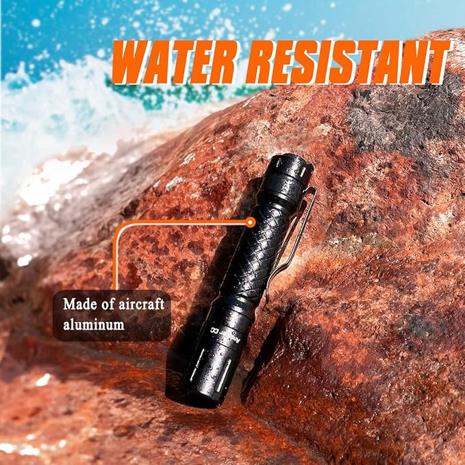 4 Pack 3 Modes Small Mini Flashlights LED Powerful Portable Pocket Compact Light AAA Battery