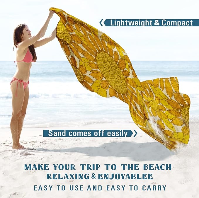 Beach Blanket Sandproof Waterproof 78''×110'' 1-7Adults Oversized,Compact Lightweight Durable Beach Mat for Travel Camping Hiking Picnic Blanket