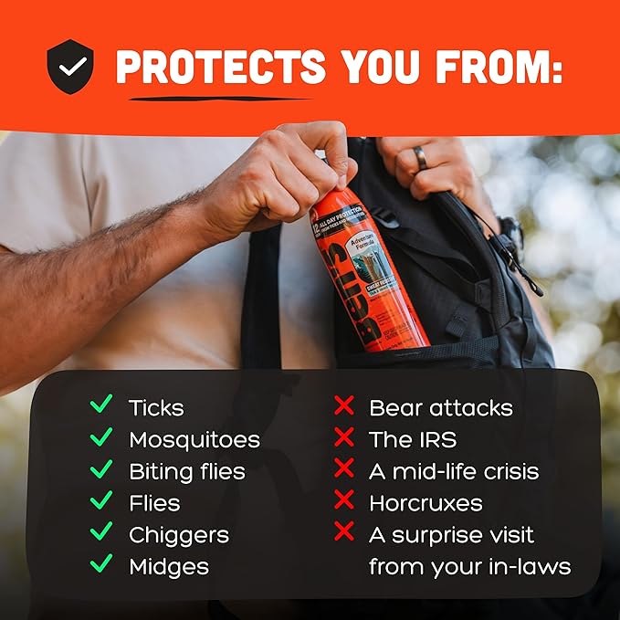 Ben's Adventure Formula - Tick & Mosquito Repellent for Up to 12 Hours of Protection - 20% Picaridin Bug Spray with EcoSpray Fine Mist Sprayer - Sweat-Resistant - 6 oz (3 Pack)