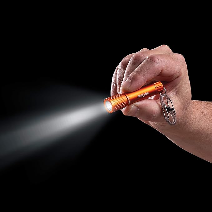 Nite Ize R100F-19-R7 Radiant 100 Keychain EDC Flashlight, Orange