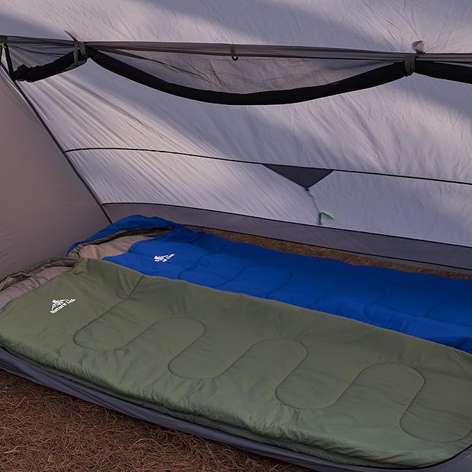 Lightweight Sleeping Bag 2.43lbs, Backpacking Sleeping Bag 46℉-59℉, Nylon Shell and Lining, Waterproof, Compact, Ultralight Sleeping Bag for Backpacking Camping Hiking