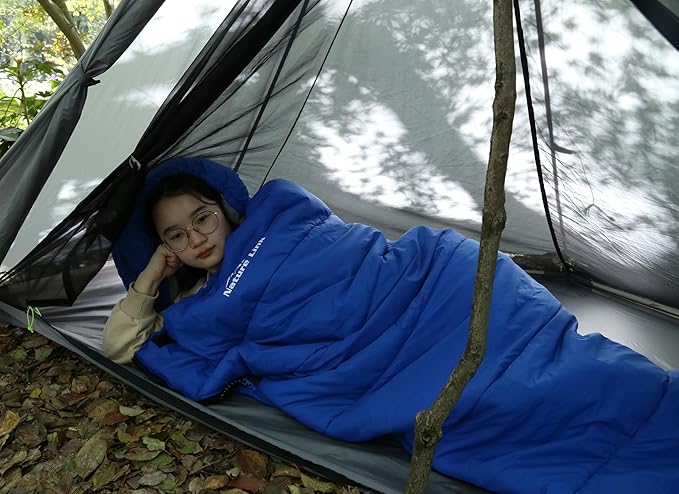 Lightweight Sleeping Bag 2.43lbs, Backpacking Sleeping Bag 46℉-59℉, Nylon Shell and Lining, Waterproof, Compact, Ultralight Sleeping Bag for Backpacking Camping Hiking