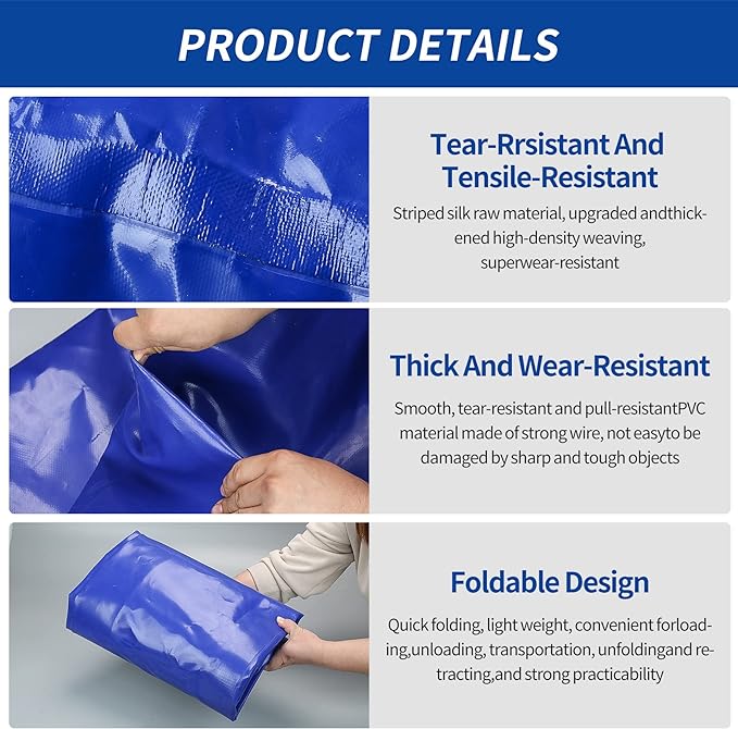 2480 L/650 gal Water Bladder Storage Containers, Foldable Portable Water Tank Large Capacity Soft Water Bag, Drought Resistance, Fire Prevention, Emergency Water