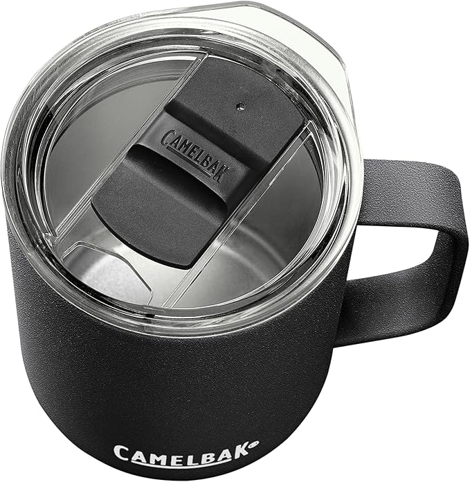 CamelBak Horizon 12oz Camp Mug - Insulated Stainless Steel - Tri-Mode Lid - Black