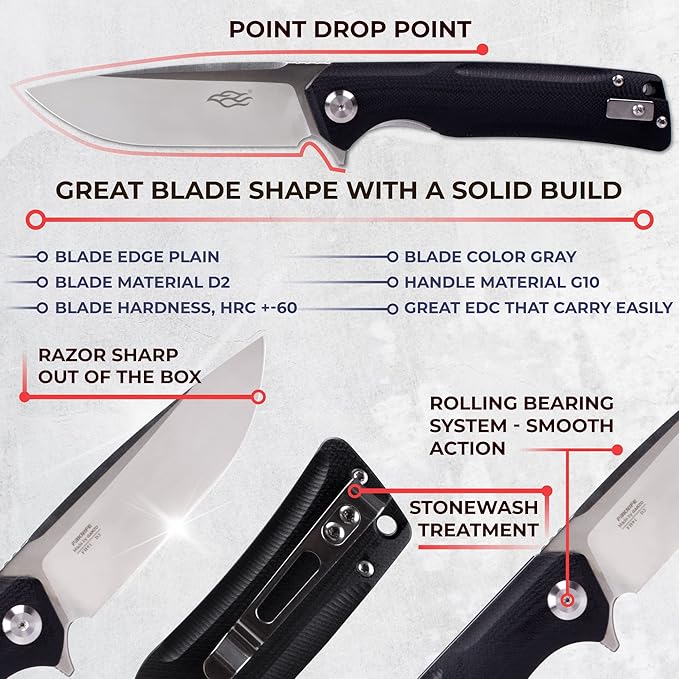 Ganzo Knives Firebird Linerlock Black