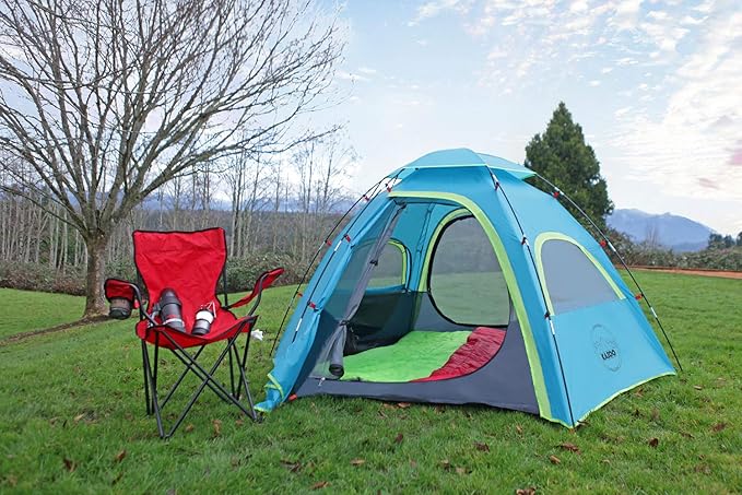 KAZOO Outdoor Camping Tent 2/4 Person Waterproof Camping Tents Easy Setup Two/Four Man Tent Sun Shade 2/3/4 People
