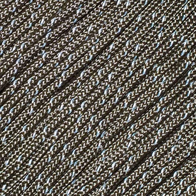 West Coast Paracord – 95 Tensile Strength - 1 Strand Reflective Paracord (10 Feet, Brown)
