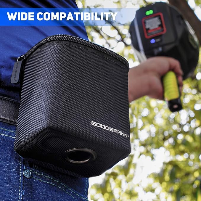 GOODSMANN Portable Battery for Rechargeable 12V Spotlights and Flashlights with USB Cable and Storage Bag A201-01
