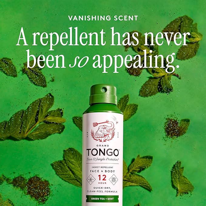 DEET-Free Green Tea + Mint Insect Repellent with Picaridin- The 12 Hour Protection, DEET Alternative